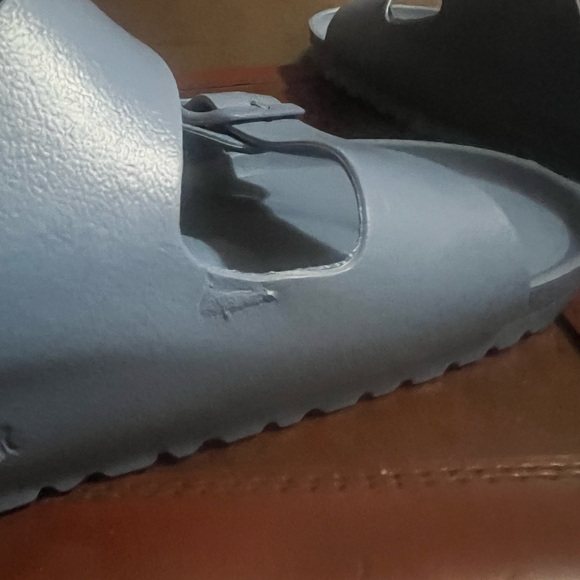 Birkenstock Blue Slide Sandals - Picture 6 of 8